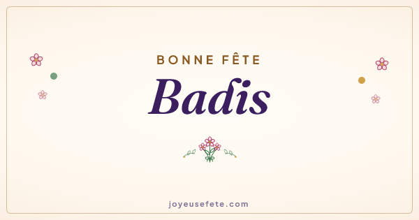 Image « Bonne fête Badis » au format large