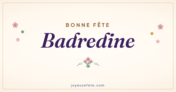 Image « Bonne fête Badredine » au format large