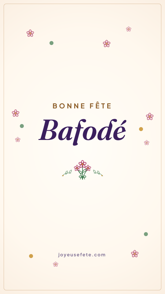 Image « Bonne fête Bafodé » au format story