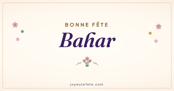 Image « Bonne fête Bahar » au format large