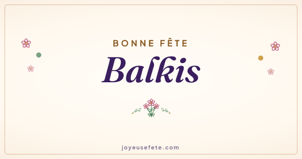 Image « Bonne fête Balkis » au format large