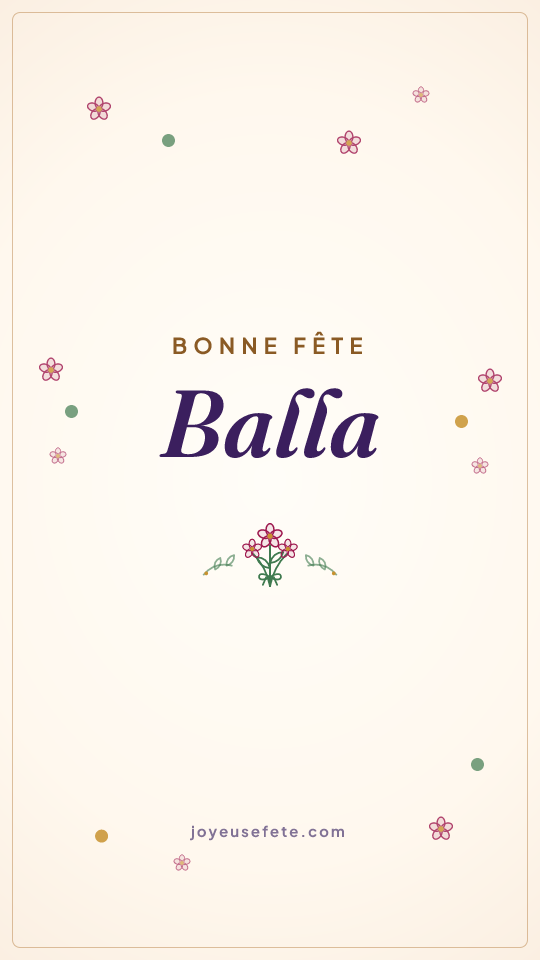 Image « Bonne fête Balla » au format story