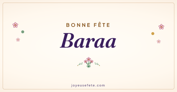 Image « Bonne fête Baraa » au format large