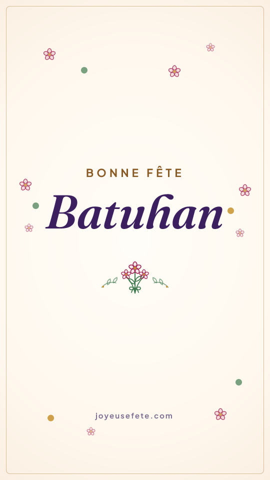Image « Bonne fête Batuhan » au format story