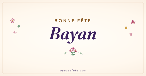 Image « Bonne fête Bayan » au format large