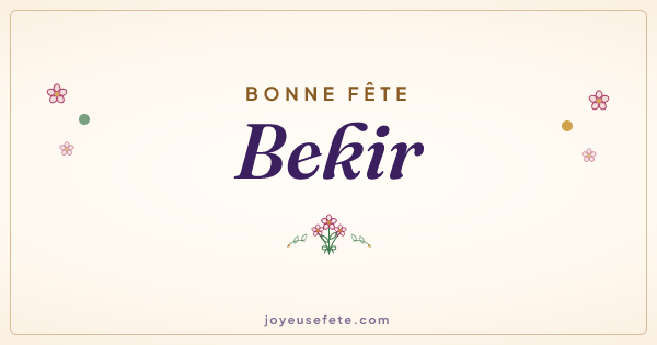 Image « Bonne fête Bekir » au format large
