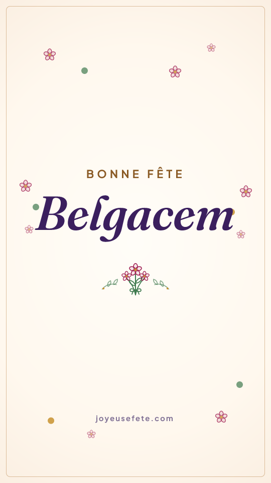 Image « Bonne fête Belgacem » au format story