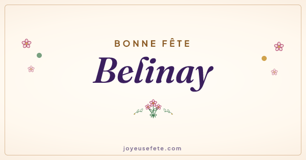 Image « Bonne fête Belinay » au format large