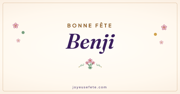 Image « Bonne fête Benji » au format large