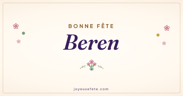 Image « Bonne fête Beren » au format large