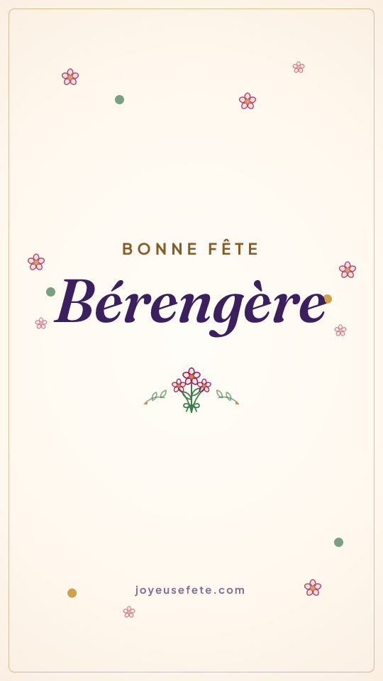 Image « Bonne fête Bérengère » au format story