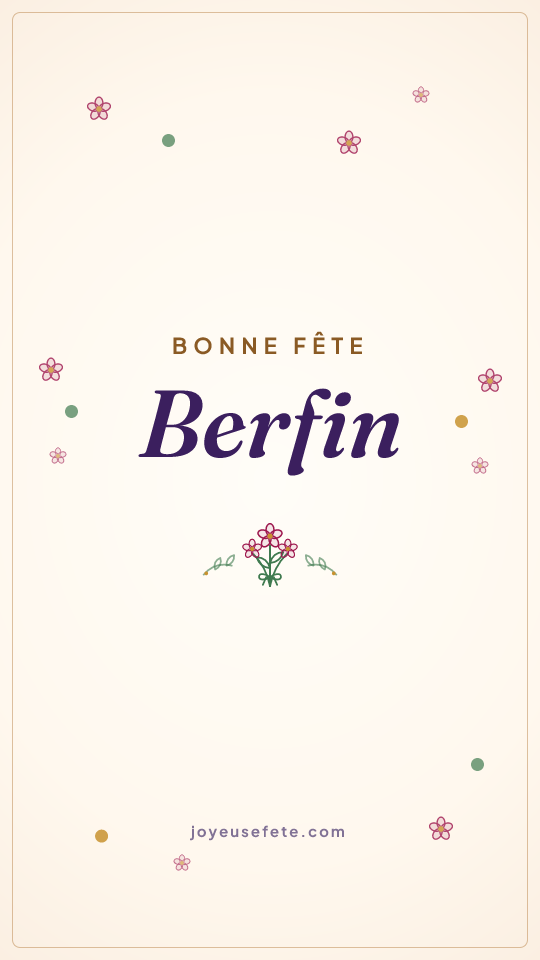 Image « Bonne fête Berfin » au format story