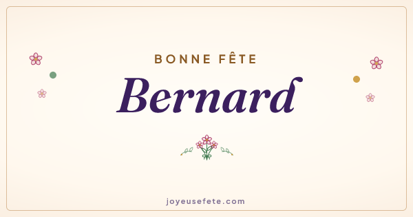 Image « Bonne fête Bernard » au format large