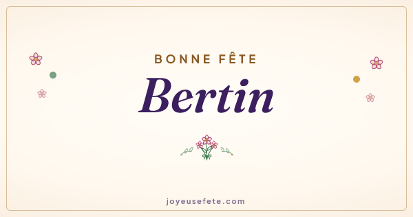Image « Bonne fête Bertin » au format large