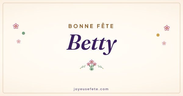Image « Bonne fête Betty » au format large