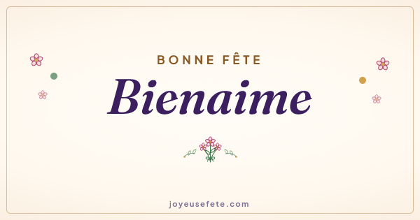 Image « Bonne fête Bienaime » au format large