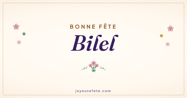 Image « Bonne fête Bilel » au format large