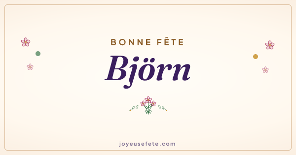 Image « Bonne fête Björn » au format large