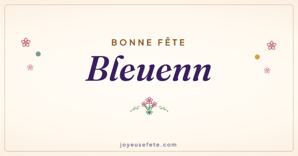 Image « Bonne fête Bleuenn » au format large