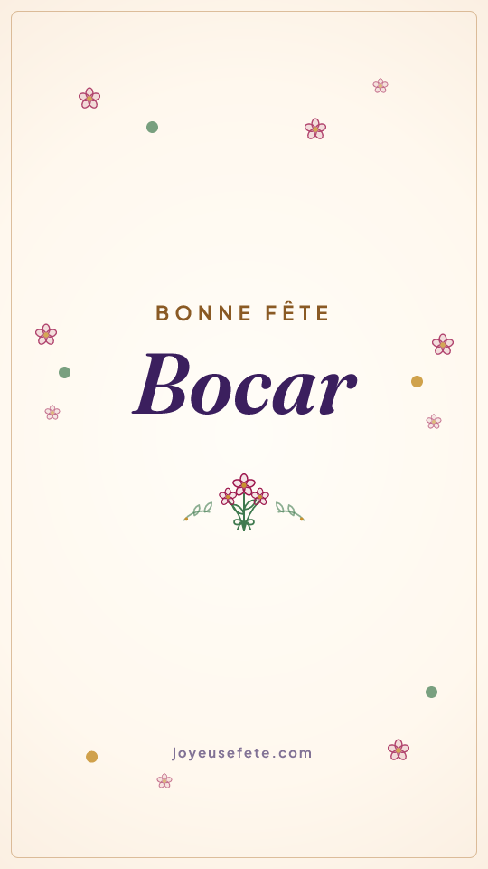 Image « Bonne fête Bocar » au format story