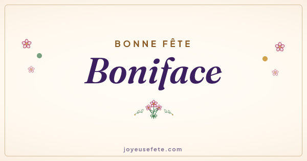 Image « Bonne fête Boniface » au format large