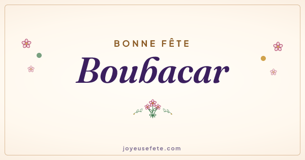 Image « Bonne fête Boubacar » au format large