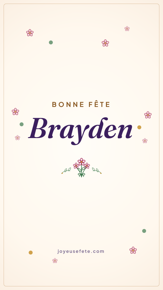 Image « Bonne fête Brayden » au format story