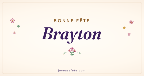 Image « Bonne fête Brayton » au format large