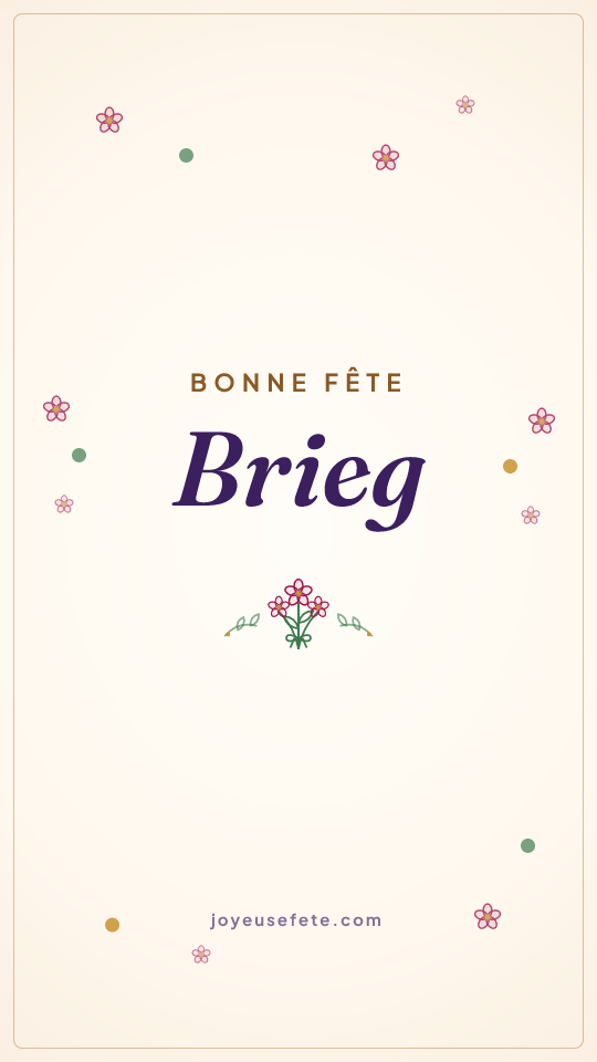 Image « Bonne fête Brieg » au format story
