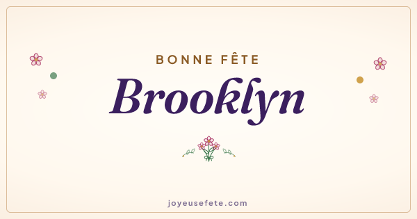 Image « Bonne fête Brooklyn » au format large