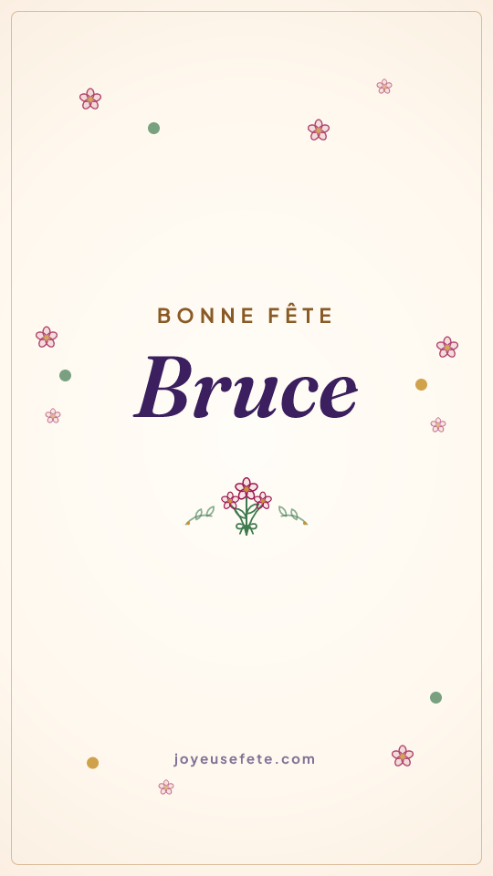 Image « Bonne fête Bruce » au format story