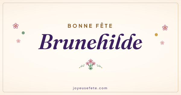 Image « Bonne fête Brunehilde » au format large