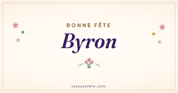 Image « Bonne fête Byron » au format large
