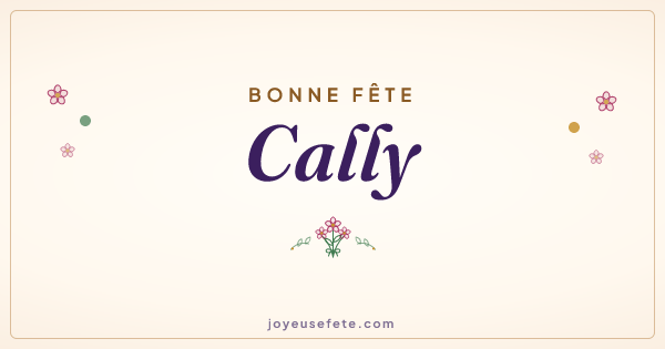 Image « Bonne fête Cally » au format large