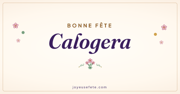 Image « Bonne fête Calogera » au format large