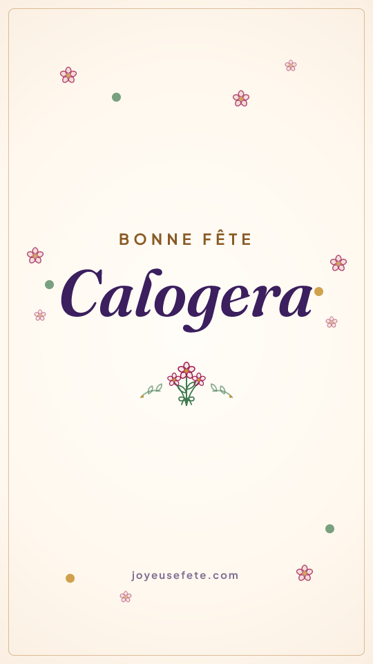 Image « Bonne fête Calogera » au format story