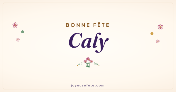 Image « Bonne fête Caly » au format large