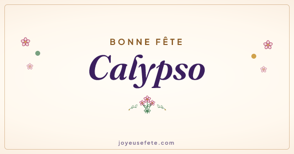 Image « Bonne fête Calypso » au format large