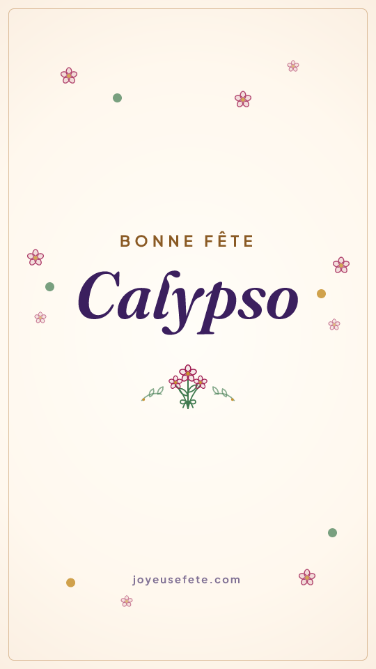 Image « Bonne fête Calypso » au format story