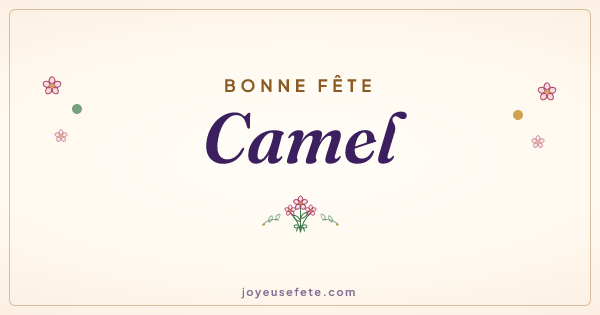 Image « Bonne fête Camel » au format large