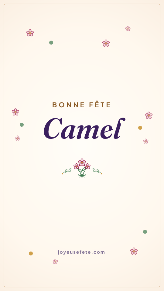 Image « Bonne fête Camel » au format story