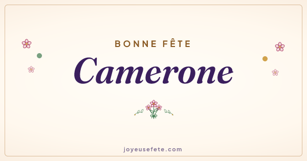 Image « Bonne fête Camerone » au format large