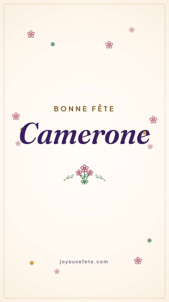 Image « Bonne fête Camerone » au format story