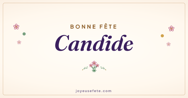 Image « Bonne fête Candide » au format large