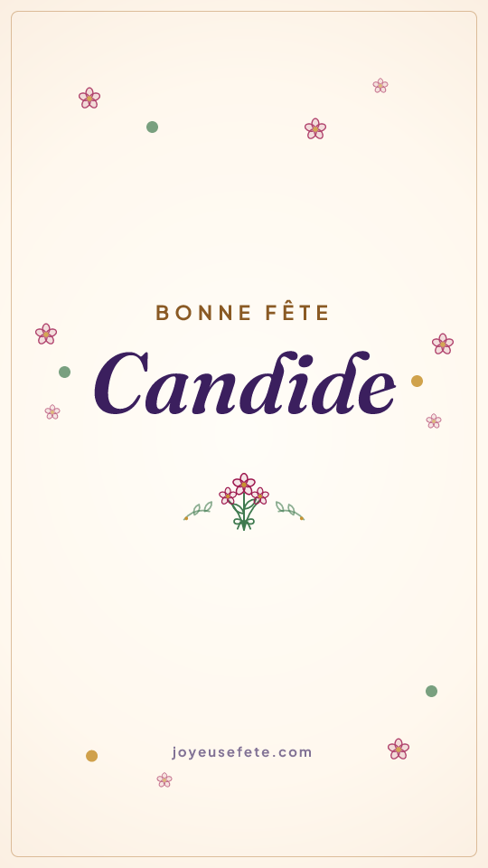 Image « Bonne fête Candide » au format story