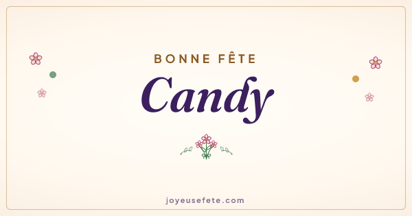 Image « Bonne fête Candy » au format large