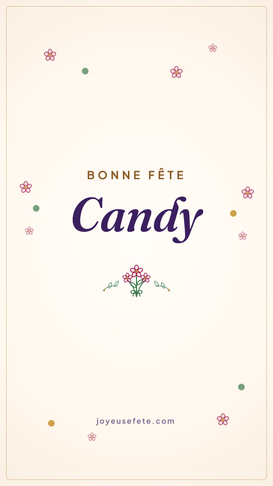 Image « Bonne fête Candy » au format story