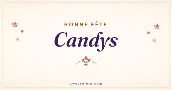 Image « Bonne fête Candys » au format large