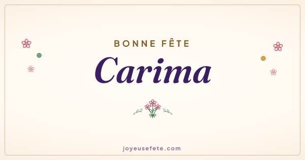 Image « Bonne fête Carima » au format large