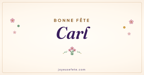 Image « Bonne fête Carl » au format large